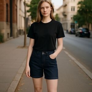 💫HOST PICK💫NWOT Levi's Bermuda Jean Shorts In Dark Wash